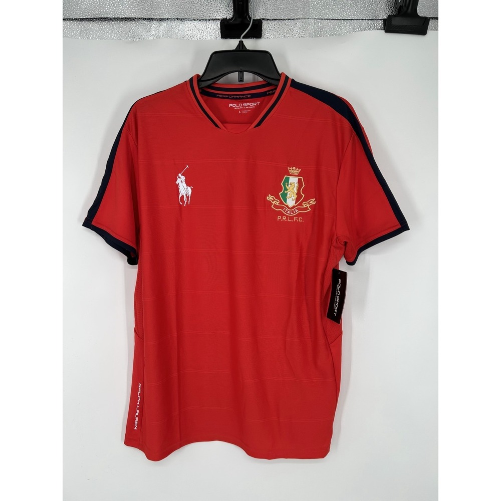 Polo Sport Ralph Lauren Italy Italia Performance Jersey Long Sleeve Mens Large